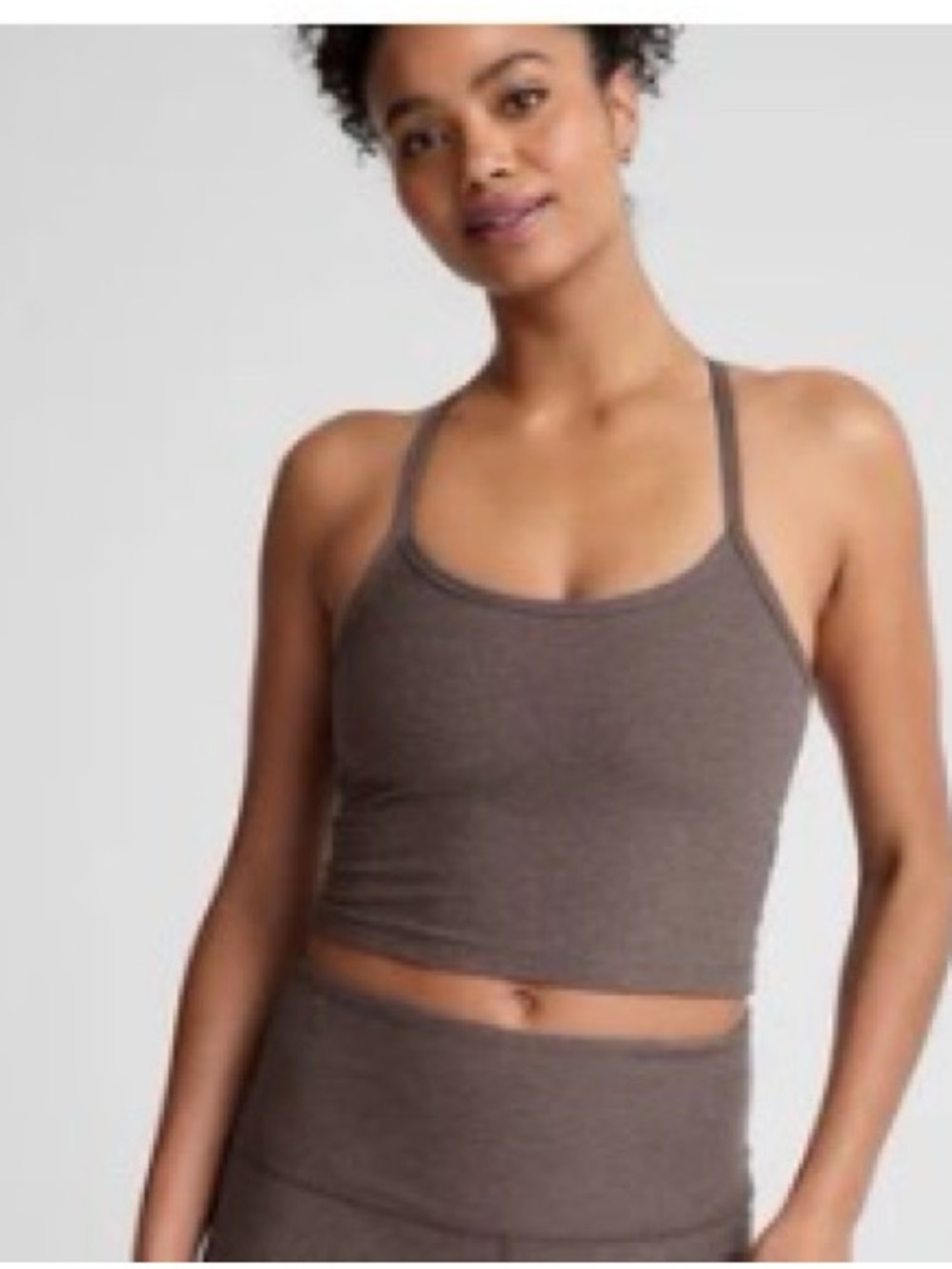 Beyond Yoga Woodland Heather Midi High Waist Leggings & Too